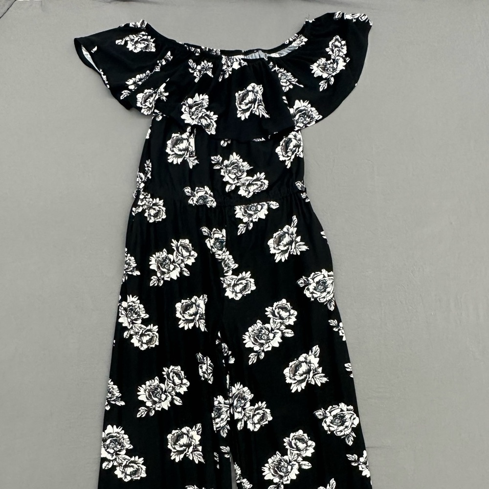 Eye Candy XL Black Floral Jumpsuit